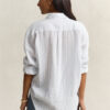 Relaxed Fit Striped Linen Shirt