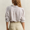 Relaxed Fit Striped Linen Shirt