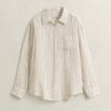 Relaxed Fit Striped Linen Shirt