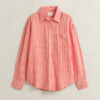 Relaxed Fit Striped Linen Shirt