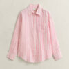Relaxed Fit Striped Linen Shirt