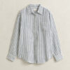 Relaxed Fit Striped Linen Shirt