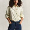Relaxed Fit Striped Poplin Shirt