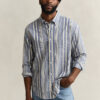 Relaxed Fit Striped Seersucker Shirt