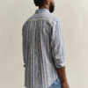 Relaxed Fit Striped Seersucker Shirt