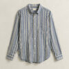 Relaxed Fit Striped Seersucker Shirt