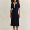 Rib Knit Polo Dress