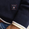Ribbed Cotton Half-Zip Sweater