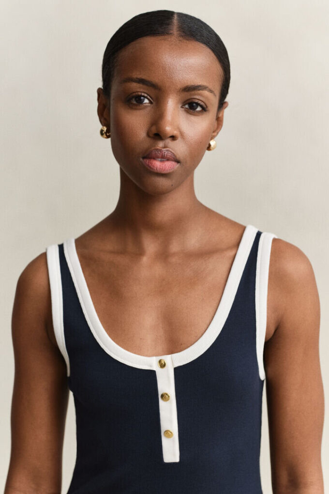 Ribbed Tank Dress