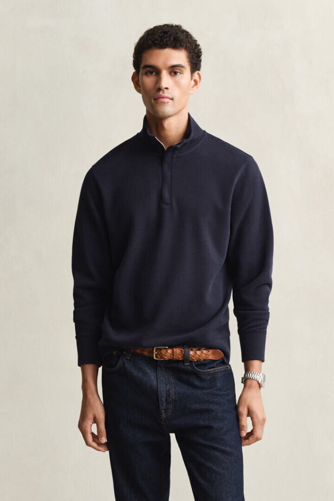 Sacker Rib Half-Zip Sweatshirt