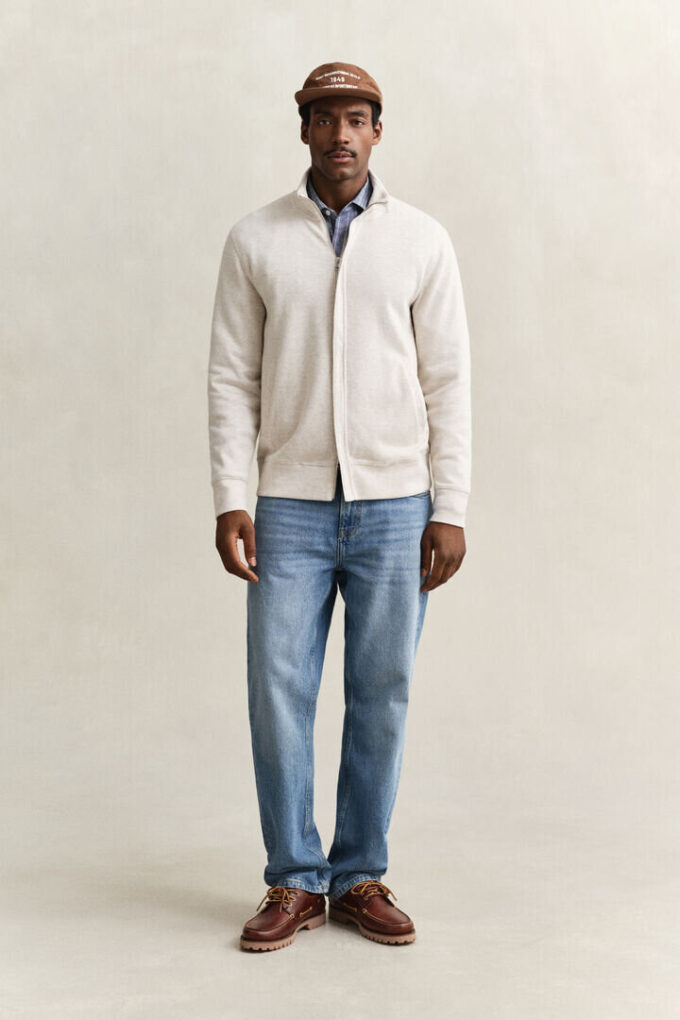 Sacker Rib Zip Sweatshirt
