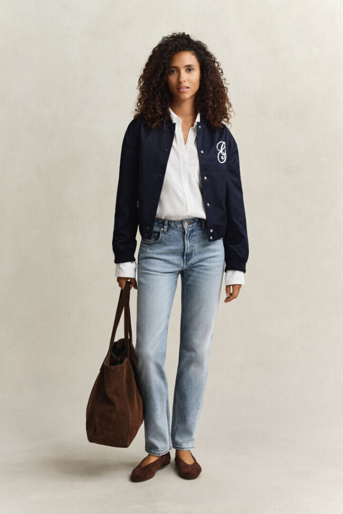 Satin Varsity Jacket