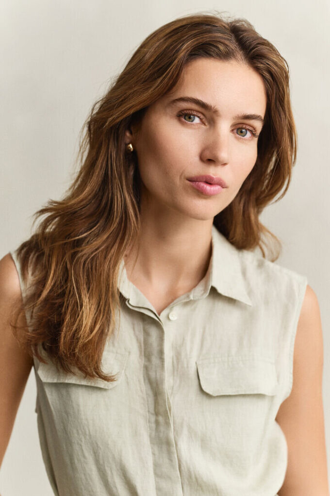 Sleeveless Linen Dress