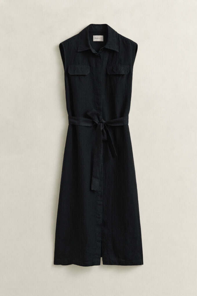 Sleeveless Linen Dress