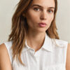 Sleeveless Linen Shirt