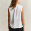 Sleeveless Linen Shirt