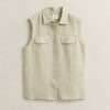 Sleeveless Linen Shirt