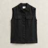 Sleeveless Linen Shirt