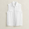 Sleeveless Linen Shirt