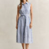 Sleeveless Striped Cotton Dress
