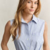 Sleeveless Striped Cotton Dress