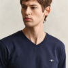 Slim Fit Shield V-Neck T-Shirt