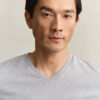 Slim Fit Shield V-Neck T-Shirt