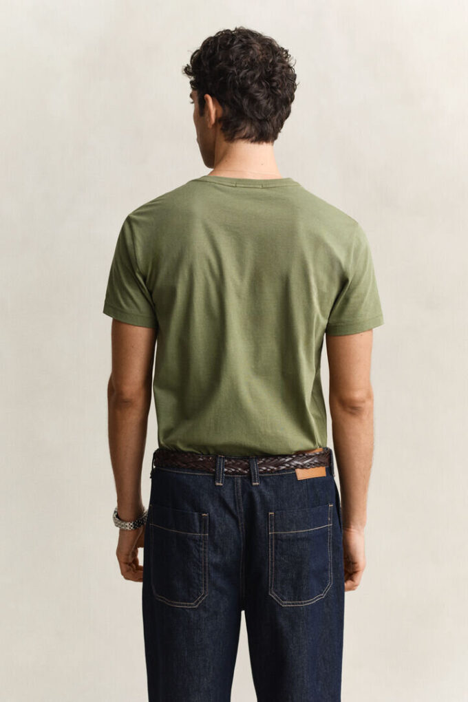 Slim Fit Shield V-Neck T-Shirt