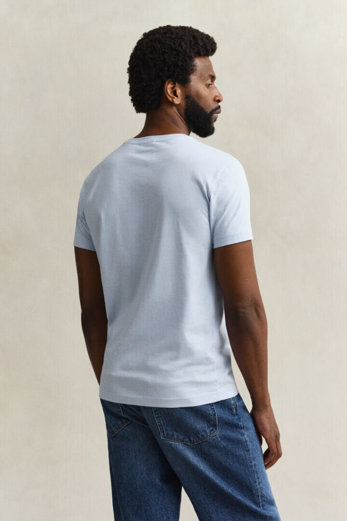 Slim Fit Shield V-Neck T-Shirt