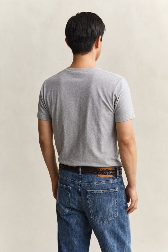 Slim Fit Shield V-Neck T-Shirt