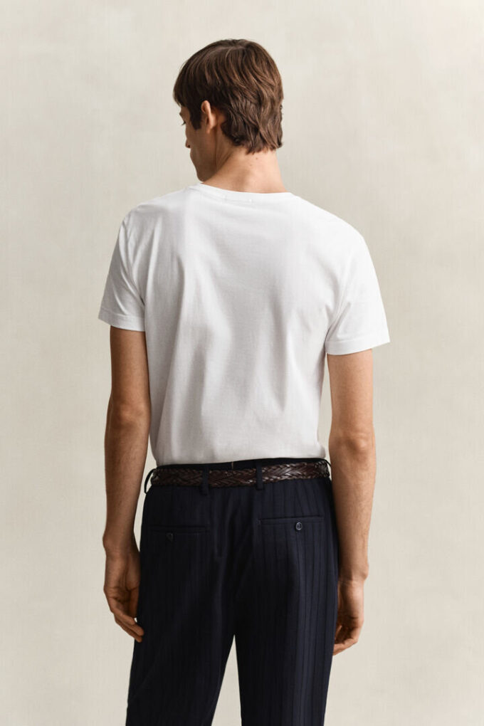 Slim Fit Shield V-Neck T-Shirt