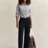 Slim Fit Striped Poplin Shirt