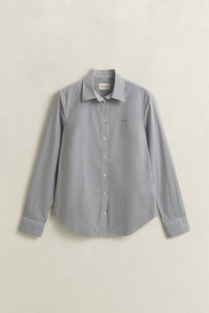 Slim Fit Striped Poplin Shirt