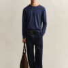 Slub Cotton Blend Sweater