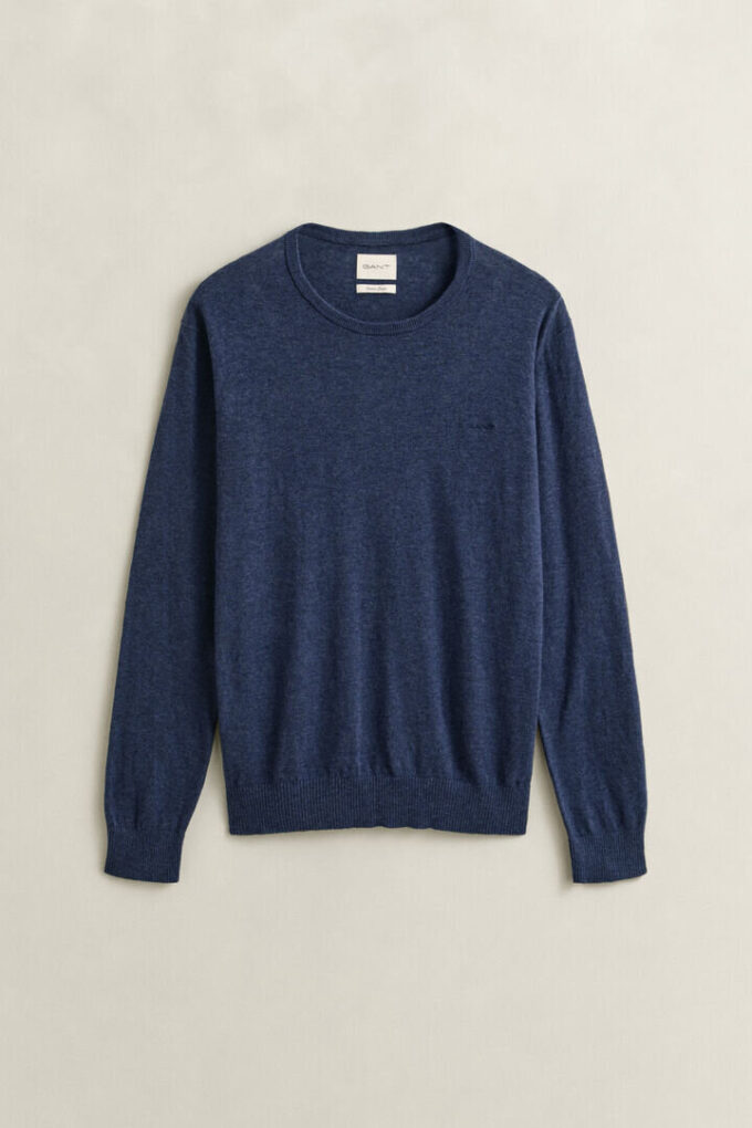 Slub Cotton Blend Sweater