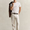 Straight Fit Ecru Jeans