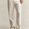 Straight Fit Ecru Jeans