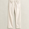 Straight Fit Ecru Jeans