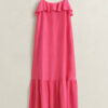 Strappy Silk Midi Dress