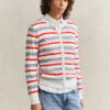 Striped Cable Knit Cardigan