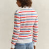 Striped Cable Knit Cardigan