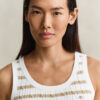 Striped Cable Knit Tank Top