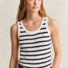 Striped Cable Knit Tank Top
