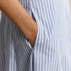 Striped Cotton Midi Skirt