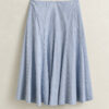 Striped Cotton Midi Skirt