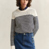Striped Crew Neck Sweater