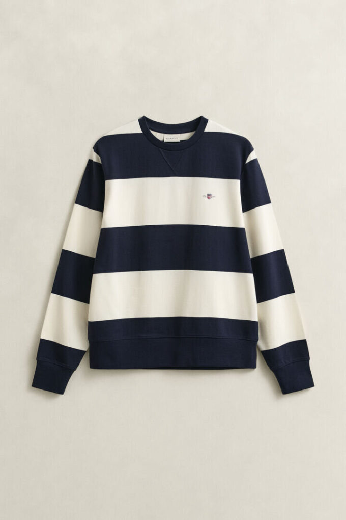 Striped Crew Neck Sweatshirt