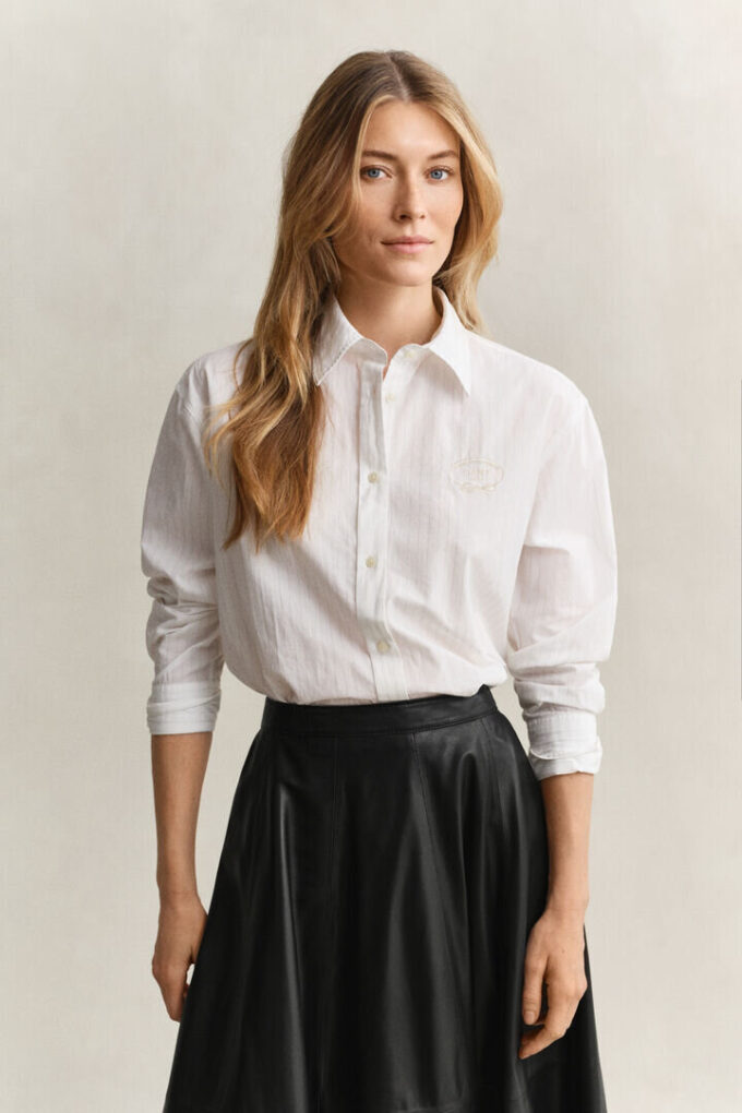 Striped Embroidered Shirt