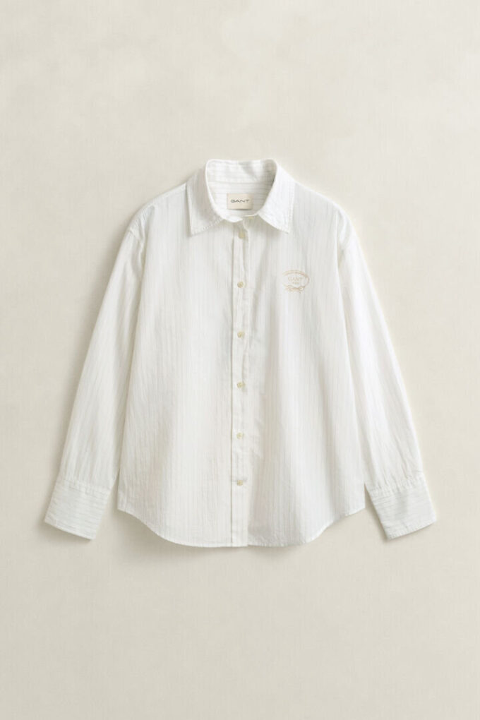 Striped Embroidered Shirt