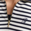 Striped Half-Zip Sweatshirt